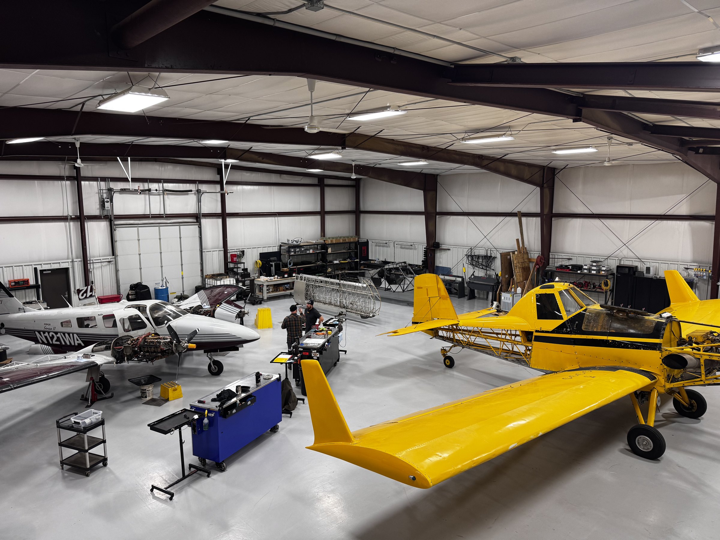 Maintenance hangar at Watford AeroService